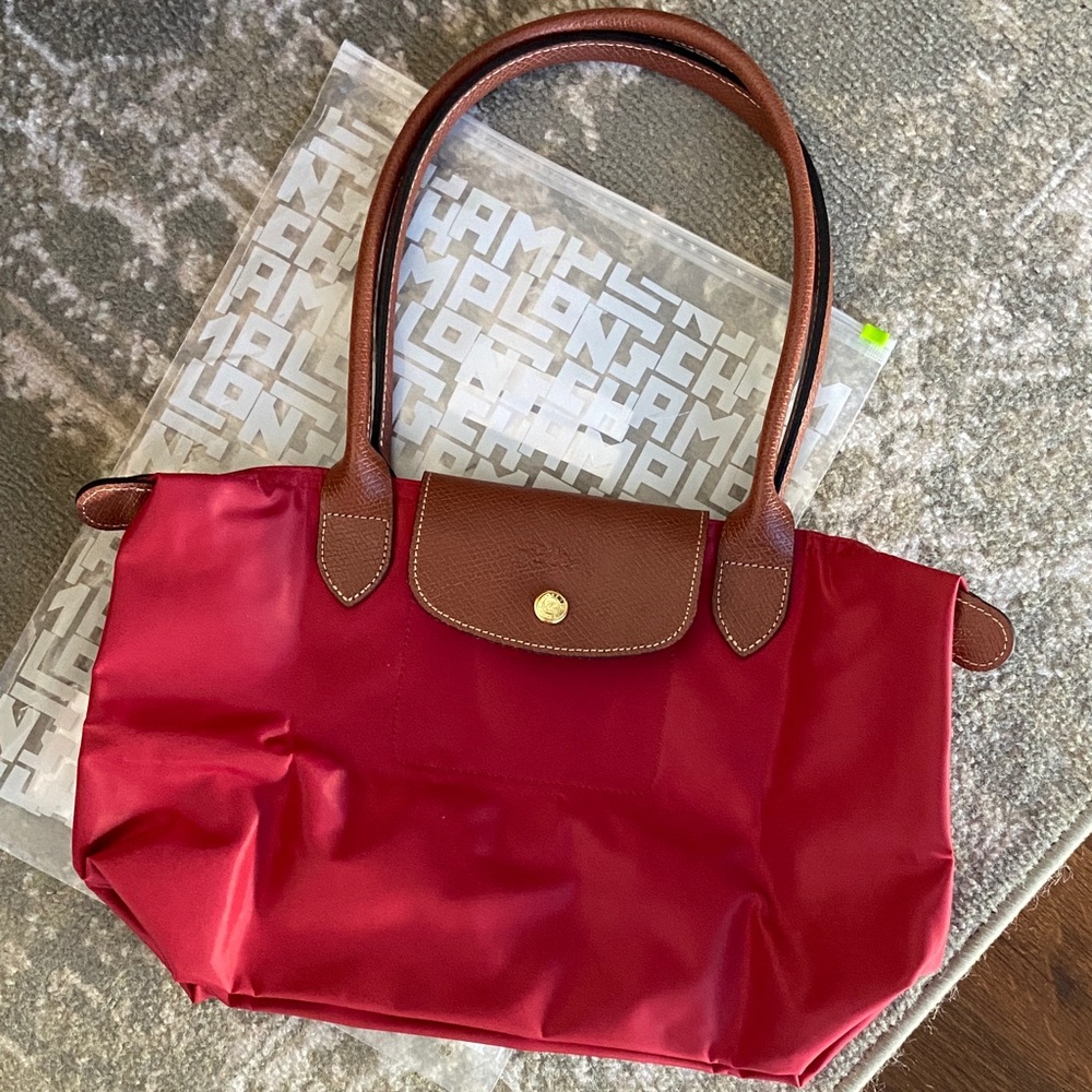 Longchamp Red and Brown Shoulder Bag ❤️🤎